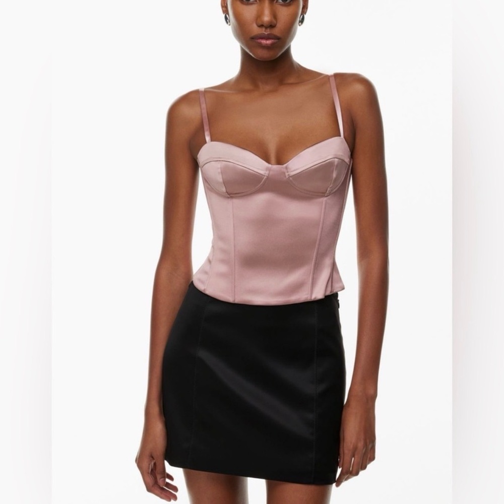 Wilfred Dazzle Beige Satin Corset Top Size 00